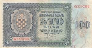 Kroatien p2 100 Kuna 1941
